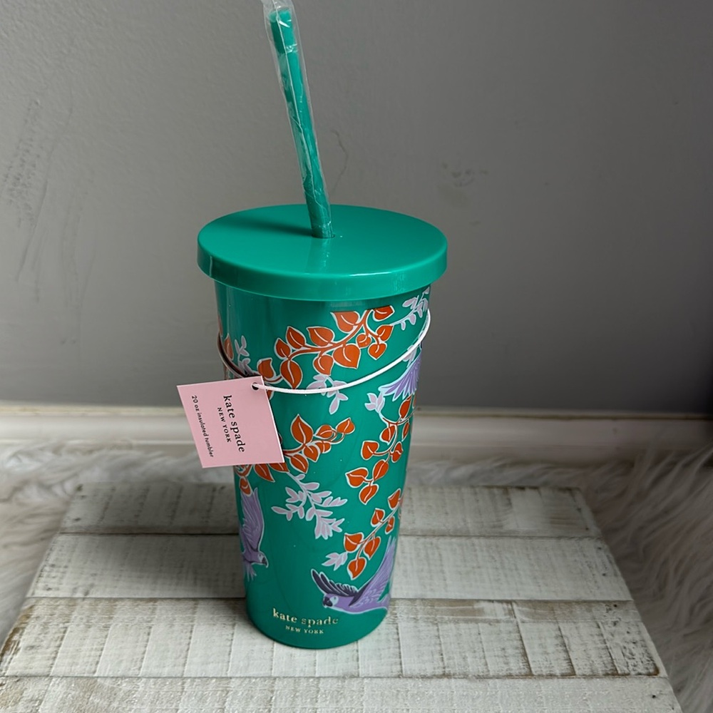 Nwt Kate spade bird party 20 oz tumbler